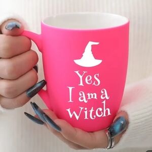 Pink Witch-Themed Mug
